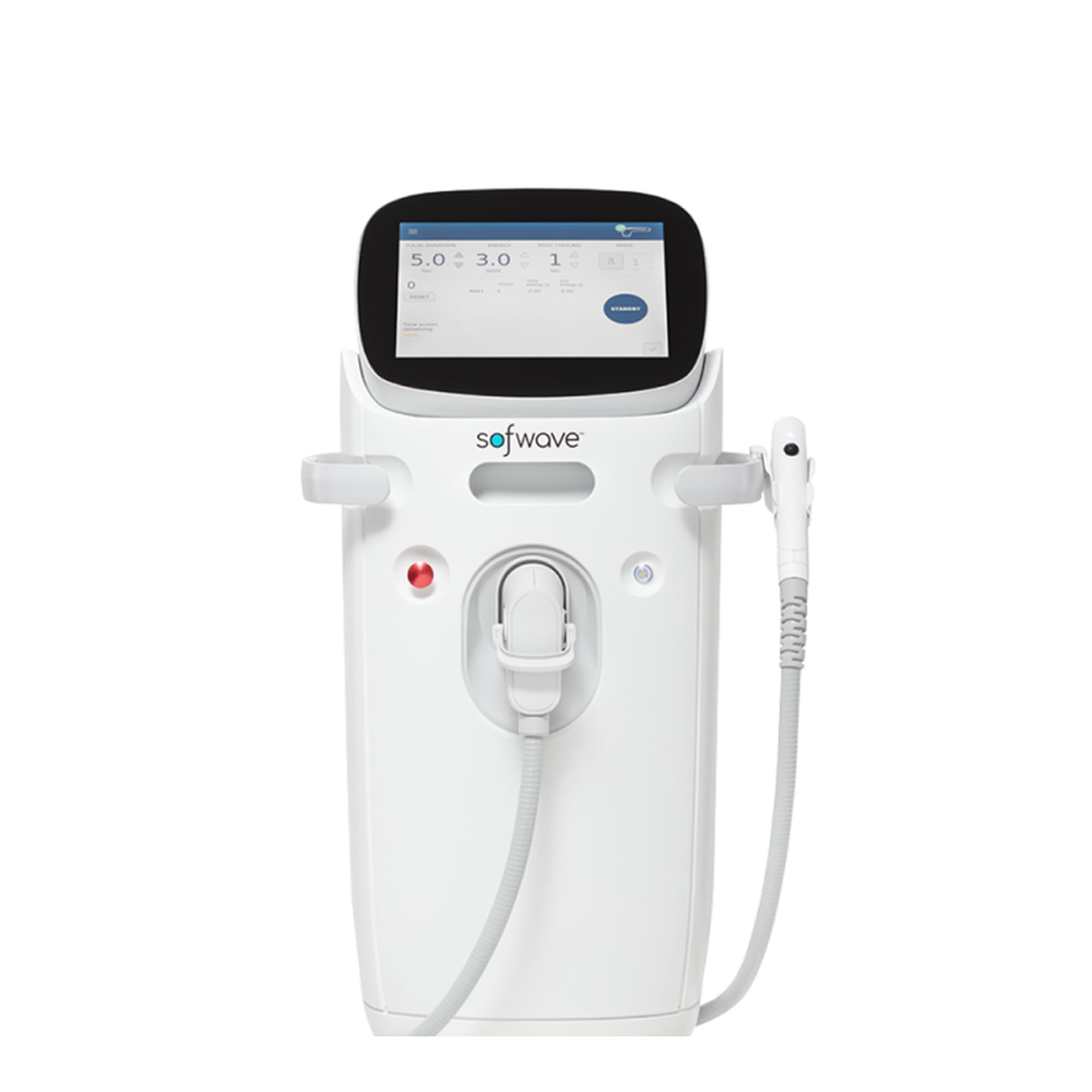 The Sofwave console with its applicator holder
